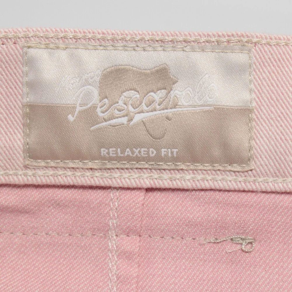 Marco Pescarolo NWT 5 Pocket Jean Cut Pants Size 54 (US 38) Tre in Pink Cotton